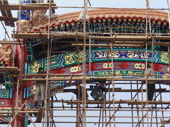 古建牌樓油漆彩畫